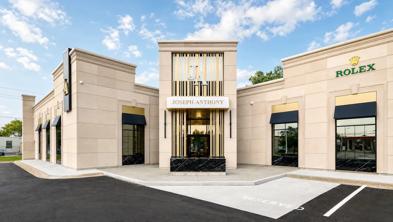 The Joseph-Anthony store at 100 Eugenie St. West in Windsor, where our custom engagement rings are designed